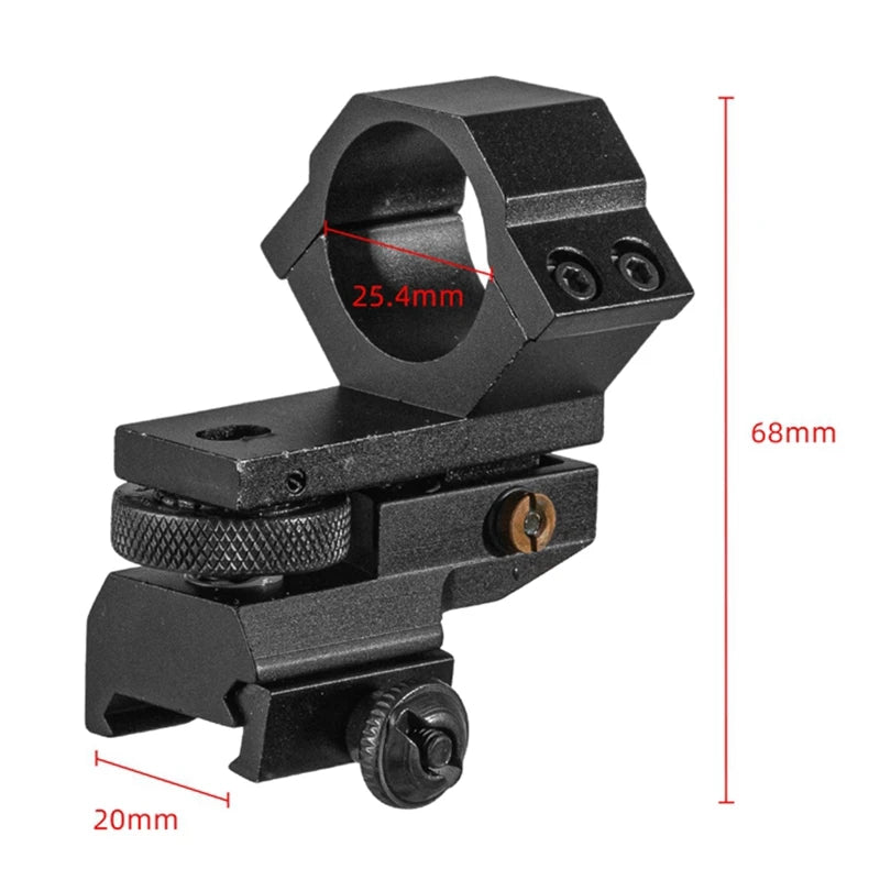 25.4mm Ring Low Profile Double Nails Adjustable Windage Elevation Rifle Scope Mount Laser Sight Flashlight Clamps Hunting Holder