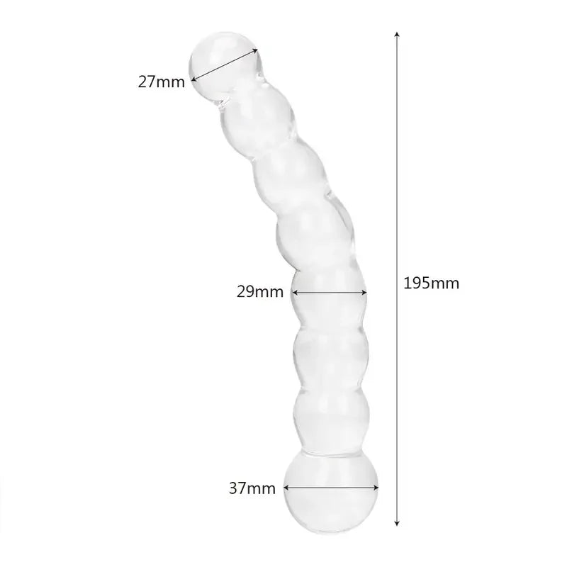 Gtooza_27-37mm glass anal beads butt plug  women dildo vaginal dilator female masturbator sex toys men 18 adult games erotic product gtooza.com