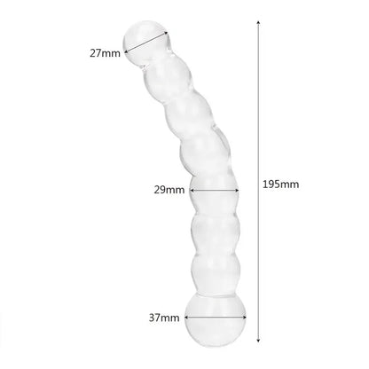 Gtooza_27-37mm glass anal beads butt plug  women dildo vaginal dilator female masturbator sex toys men 18 adult games erotic product gtooza.com