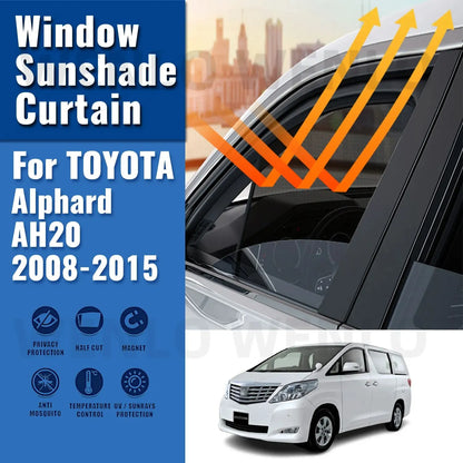 New For TOYOTA ALPHARD VELLfire AH20 2008-2015 Car Sunshade Magnetic Front