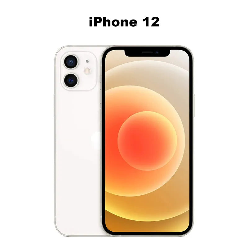 refurbished Apple iPhone 12 64GB/128GB ROM Unlocked Smartphone Face ID 6.1"