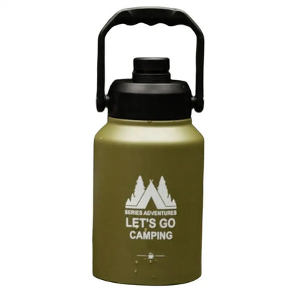 PC 2L Travel Water Cup Stainless Steel Heat Insulated Thermos Bottle Large