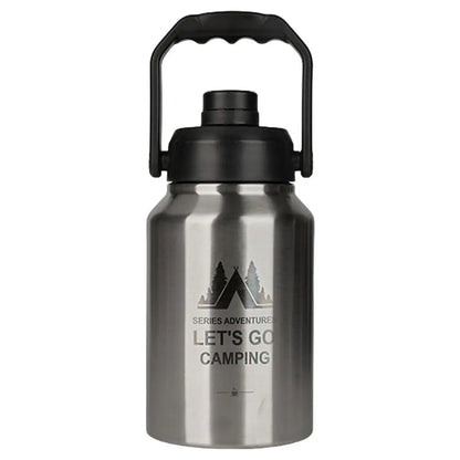 PC 2L Travel Water Cup Stainless Steel Heat Insulated Thermos Bottle Large