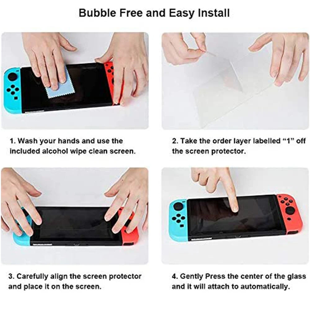 2PC 9H HD Protective Tempered Glass For Nintendo Switch NS Screen protector For Nintendo Switch Lite protection Film Accessories