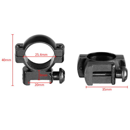 2PCS 25.4mm/30mm Rifle Scope Ring Medium Profile Scope Mount 11mm/20mm Picatinny Dovetail Scope Rail Mount Hunting Caza