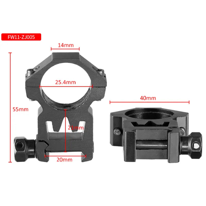 2PCS 25.4mm/30mm Rifle Scope Ring Medium Profile Scope Mount 11mm/20mm Picatinny Dovetail Scope Rail Mount Hunting Caza