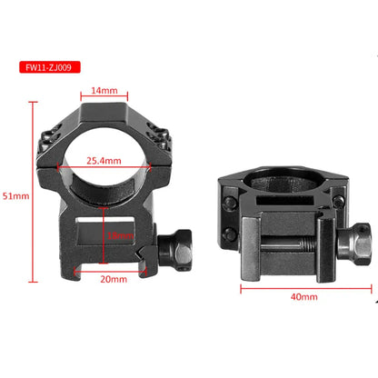 2PCS 25.4mm/30mm Rifle Scope Ring Medium Profile Scope Mount 11mm/20mm Picatinny Dovetail Scope Rail Mount Hunting Caza