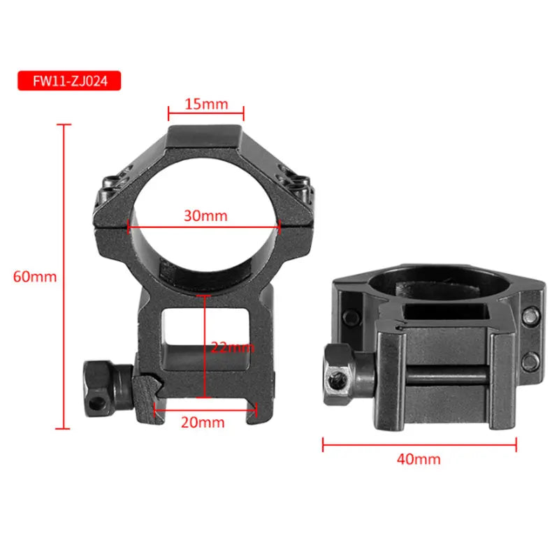 2PCS 25.4mm/30mm Rifle Scope Ring Medium Profile Scope Mount 11mm/20mm Picatinny Dovetail Scope Rail Mount Hunting Caza