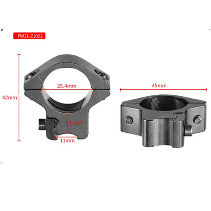 2PCS 25.4mm/30mm Rifle Scope Ring Medium Profile Scope Mount 11mm/20mm Picatinny Dovetail Scope Rail Mount Hunting Caza