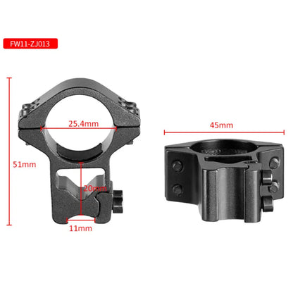 2PCS 25.4mm/30mm Rifle Scope Ring Medium Profile Scope Mount 11mm/20mm Picatinny Dovetail Scope Rail Mount Hunting Caza