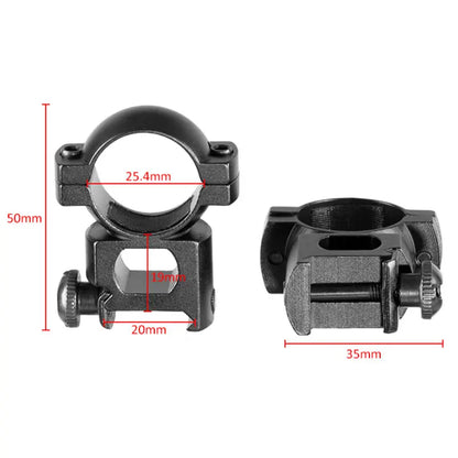 2PCS 25.4mm/30mm Rifle Scope Ring Medium Profile Scope Mount 11mm/20mm Picatinny Dovetail Scope Rail Mount Hunting Caza