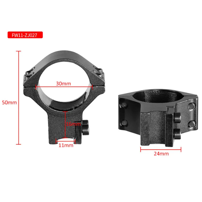 2PCS 25.4mm/30mm Rifle Scope Ring Medium Profile Scope Mount 11mm/20mm Picatinny Dovetail Scope Rail Mount Hunting Caza