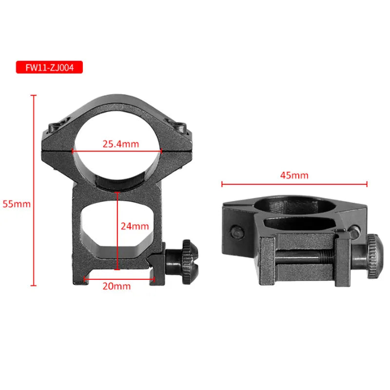 2PCS 25.4mm/30mm Rifle Scope Ring Medium Profile Scope Mount 11mm/20mm Picatinny Dovetail Scope Rail Mount Hunting Caza