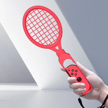 2PCS Tennis Racket For Nintendo Switch/Switch OLED Joy-Con Controller Wrist Strap For Mario Tennis Racquet Grip Game Accessories