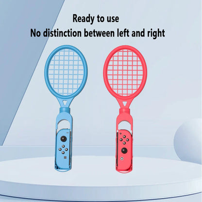 2PCS Tennis Racket For Nintendo Switch/Switch OLED Joy-Con Controller Wrist Strap For Mario Tennis Racquet Grip Game Accessories