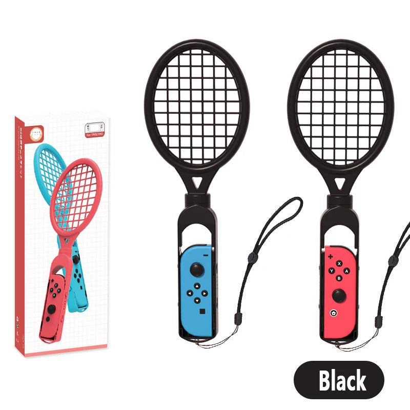 2PCS Tennis Racket For Nintendo Switch/Switch OLED Joy-Con Controller Wrist Strap For Mario Tennis Racquet Grip Game Accessories