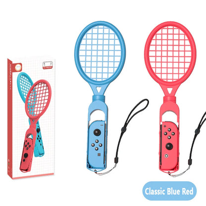 2PCS Tennis Racket For Nintendo Switch/Switch OLED Joy-Con Controller Wrist Strap For Mario Tennis Racquet Grip Game Accessories