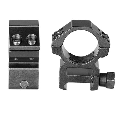 2PCS25.4mm Rifle Scope Ring Medium20mm Picatinny Dovetail Scope Rail Mount Hunting Airsoft Tactical Rifle Laser Flashlight Mount