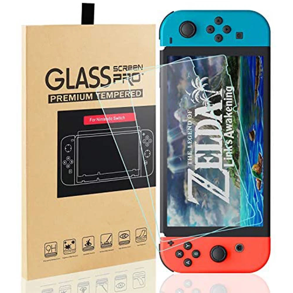 2Pack Protective Glass for Nintend Switch Tempered Glass Screen Film Protector for Nintendos Switch Oled NS Glass Accessories