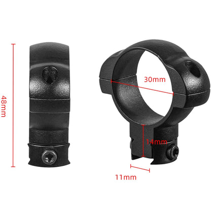 2Pcs /Set Steel Scope 30/25.4mm  Rings Quick Release Low Medium High Profile For 11mm Rail Hunting Scopes Ring Mount