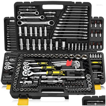 New Professional Hand Tool Sets 46Pcs Socket Ratchet Car Repair Wrench Set