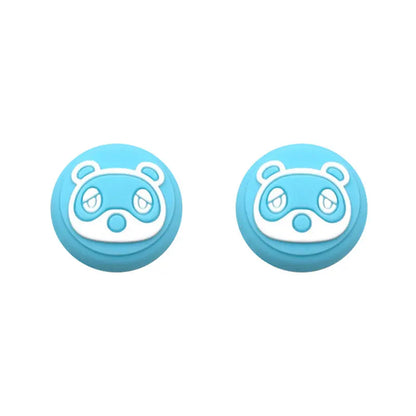 2pc Cartoon Thumb Stick Grip Cap For Nintendo Switch Oled NS Lite JoyCon Controller Joystick Cover Protector Soft Silicone Case