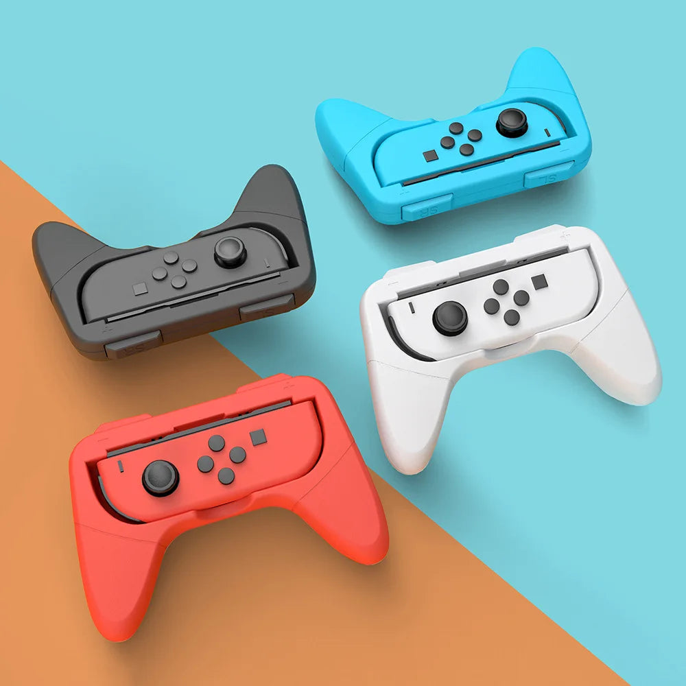 2pc Joycon Bracket Stand Holder Wheel For Nintendo Switch/Nintendo Switch OLED JOY CON Controller Gamepad Hand Grip Accessories