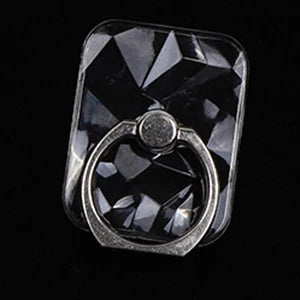 PC 2pcs s Finger Ring Mobile Phone Smartphone Stand Holder Round Phone Ring Transparent Heart holder Star Socket Car Mount Stand