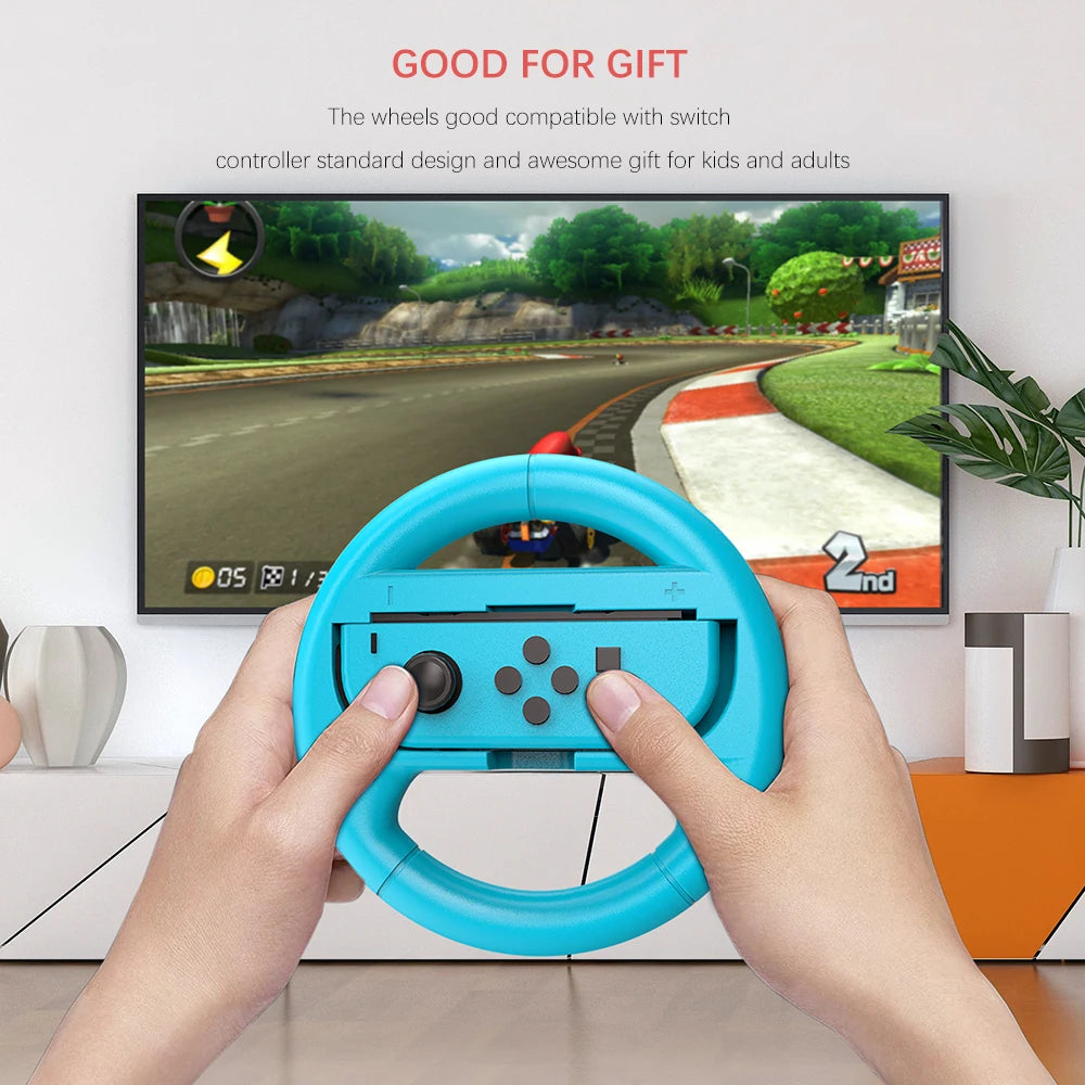 2pcs/Set Racing Game Switch Oled SL & SR Racing Steering Wheel Joypad Grip Switch Controller Game Grip Handle For Nintendos