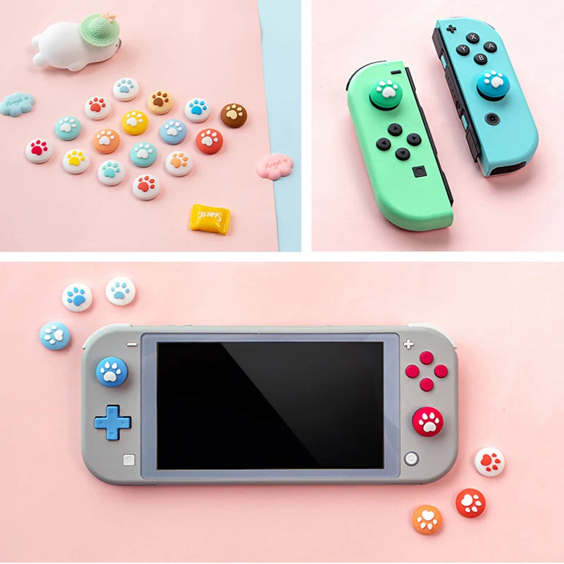 2pcs for Nintendo Switch OLED Lite Mini Joy-Con Joy Con Joystick Thumb Grip Cover Case Soft Analog Stick cap Accessories