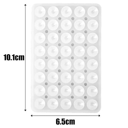 PC 3/1Pcs Double Side Silicone Suction Pad  Mobile Phone Fixture Suction Cup  Samsung iPhone Rubber Sucker Pads  Mirror