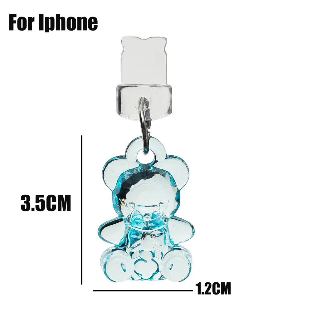 PC 3-1Pcs Phone Dustplugs  Iphone 15 14 13 Pro Max Samsung Xiaomi Phone Charging Port Stopper Cap  Type C/IOS Anti Dust Plugs