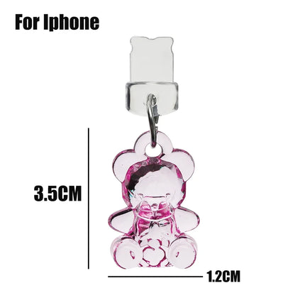 PC 3-1Pcs Phone Dustplugs  Iphone 15 14 13 Pro Max Samsung Xiaomi Phone Charging Port Stopper Cap  Type C/IOS Anti Dust Plugs