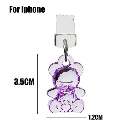 PC 3-1Pcs Phone Dustplugs  Iphone 15 14 13 Pro Max Samsung Xiaomi Phone Charging Port Stopper Cap  Type C/IOS Anti Dust Plugs