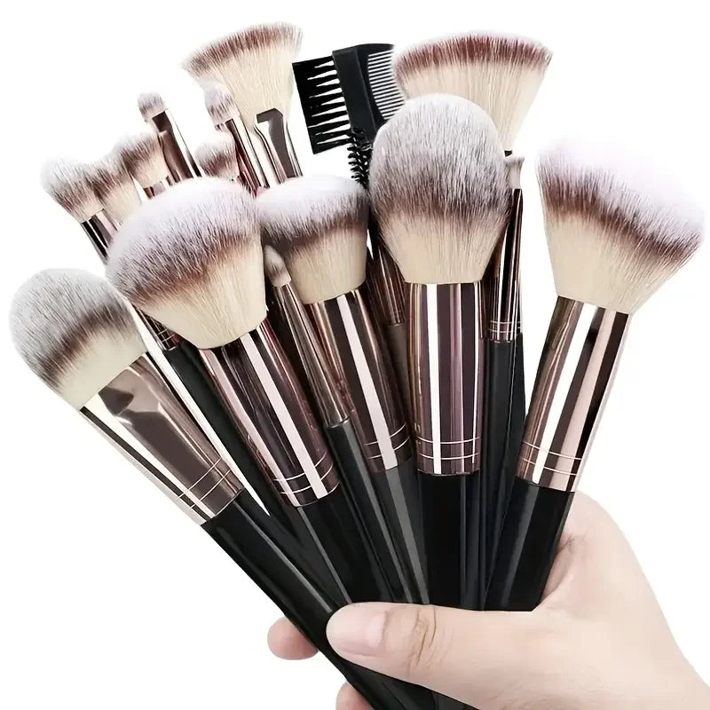 3-20PCS Makeup Brushes Set Eyeshadow Foundation Concealer Blush Highlighter Soft Fluffy Female Cosmetics Beauty Tool Storage box