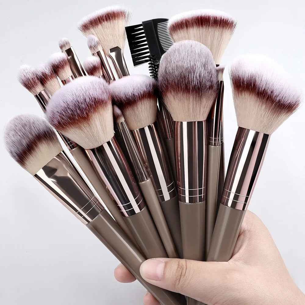 3-20PCS Makeup Brushes Set Eyeshadow Foundation Concealer Blush Highlighter Soft Fluffy Female Cosmetics Beauty Tool Storage box