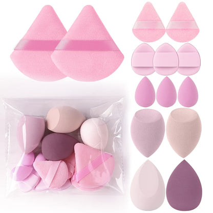 3-20PCS Makeup Brushes Set Foundation Eye Shadow Blush Highlighter Concealer Brush Female Beauty Tool Beauty Sponges Thumb Puffs