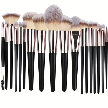 3-20PCS Makeup Brushes Set Foundation Eye Shadow Blush Highlighter Concealer Brush Female Beauty Tool Beauty Sponges Thumb Puffs