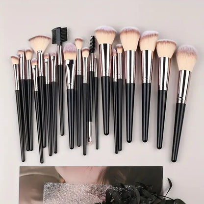 3-20PCS Makeup Brushes Set Foundation Eye Shadow Blush Highlighter Concealer Brush Female Beauty Tool Beauty Sponges Thumb Puffs