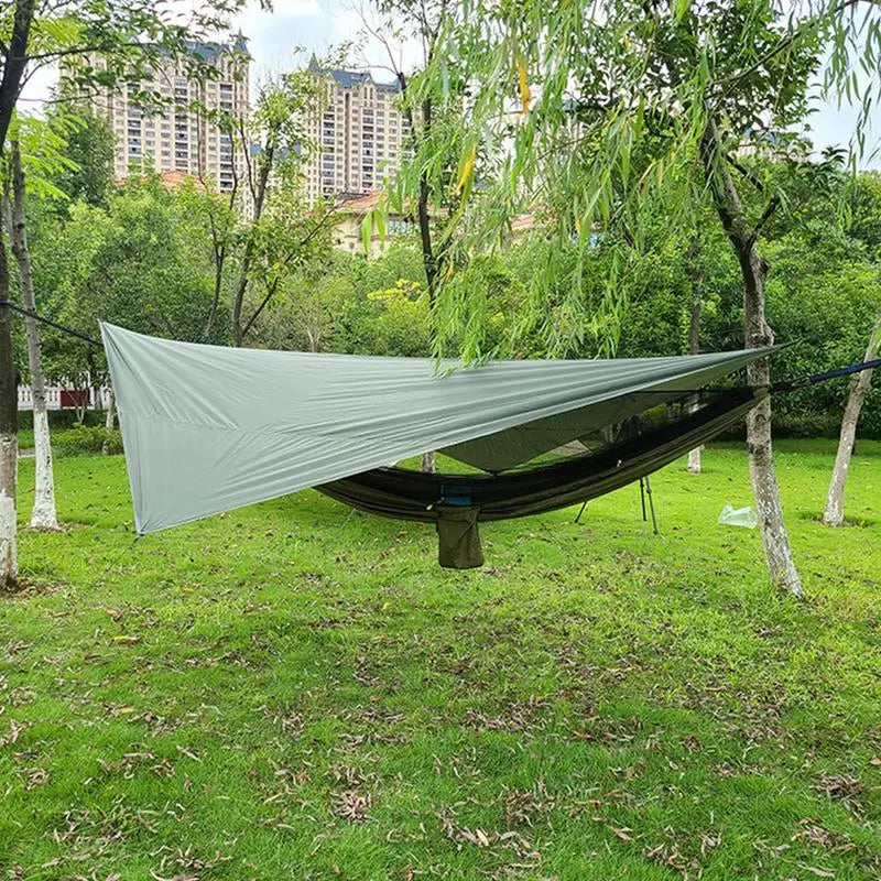 PC 3.4x2.6m Waterproof Tarp Tent Sun Shade Ultralight Garden Canopy Sunshad