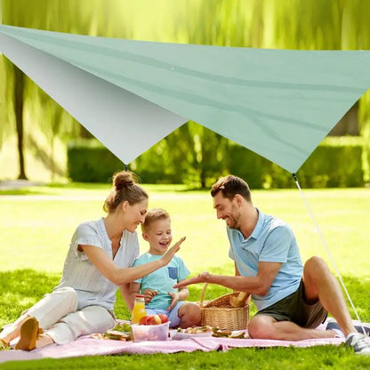 PC 3.4x2.6m Waterproof Tarp Tent Sun Shade Ultralight Garden Canopy Sunshad