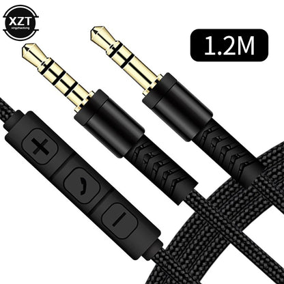 PC3.5mm Jack Male to Male Audio Cable Speaker Line Stereo Aux Cable with Mi