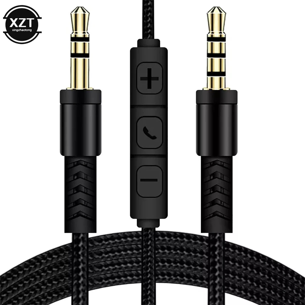 PC3.5mm Jack Male to Male Audio Cable Speaker Line Stereo Aux Cable with Mi