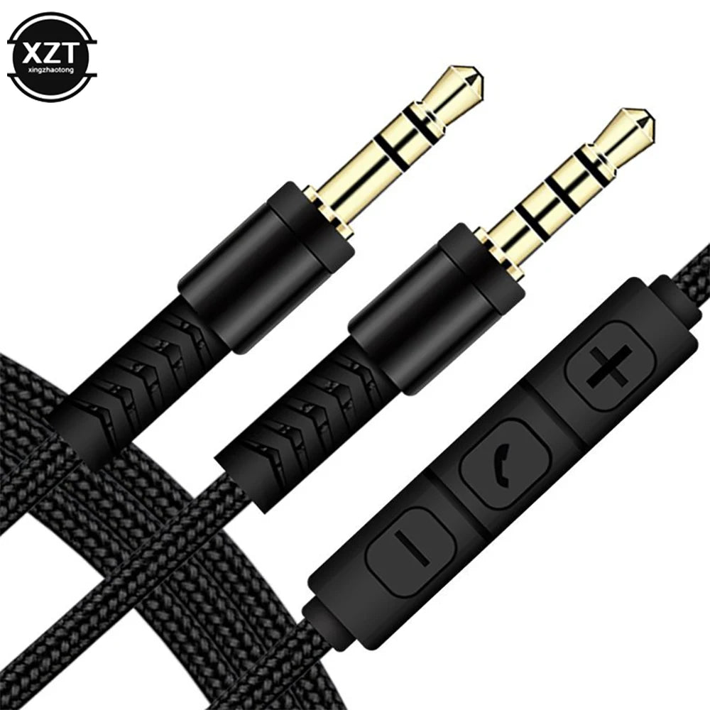 PC3.5mm Jack Male to Male Audio Cable Speaker Line Stereo Aux Cable with Mi