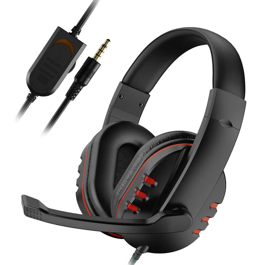 Casque de jeu filaire PC3,5 mm Casque de jeu Écouteurs antibruit avec