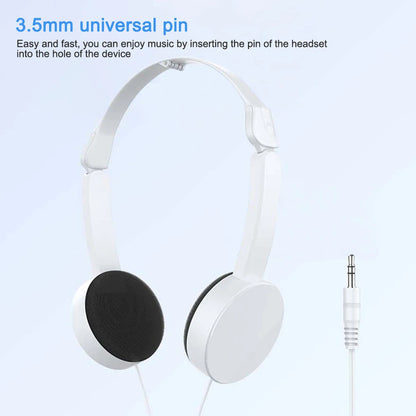 PC3.5mm Wired Over-ear Headphones Foldable Sports Headset Portable Music Ea