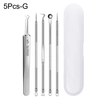 3-8pcs Stainless Steel Acne Needles Blackhead Remover Tools Pore Cleansing Tools Professional Facial Care Beauty Tools