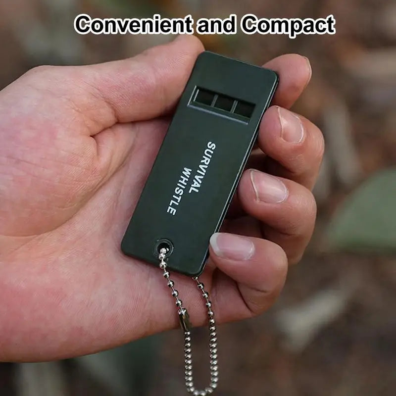 PC 3-Frequency Whistle High Decibel Survival Whistle Outdoor Hiking Camping