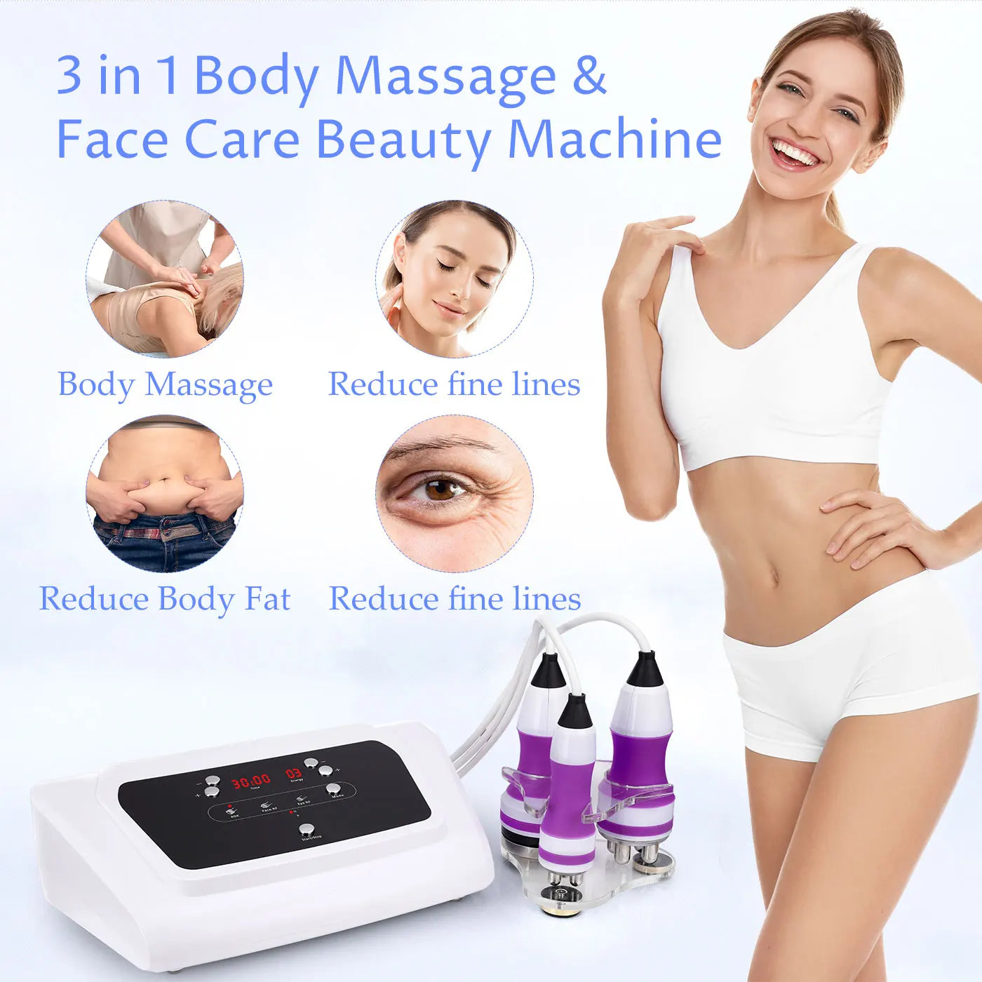 PC 3 In 1 40K Cavitation RF Body Sculpting Tightening Beauty Machine