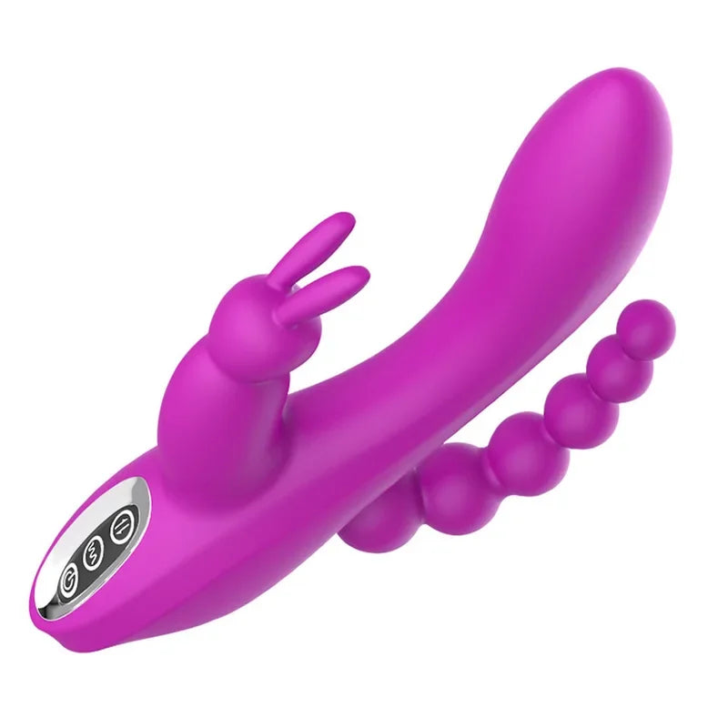 Gtooza3 In 1  Rabbit Vibrators Woman  Massage Anal Beads Sex Toys  Adults G-Spot Stimulation Female Masturbator gtooza.com